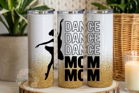 Ballerina Dance Mom Wrap: Premium Graphics for Tumbler Wraps