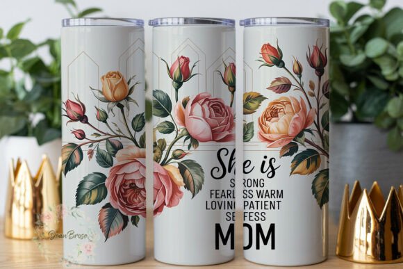 Elegant Watercolor Rose Mom 20oz Wrap: A Designer's Review