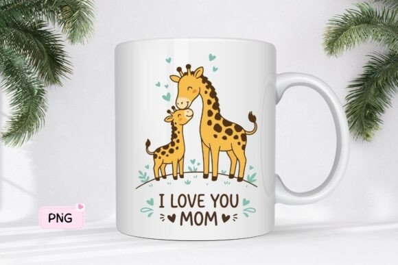I Love You Mom Giraffe: Freebies & Graphics Review