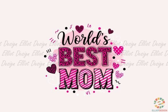 Leopard Print Mom Graphics for Brand Illustrations