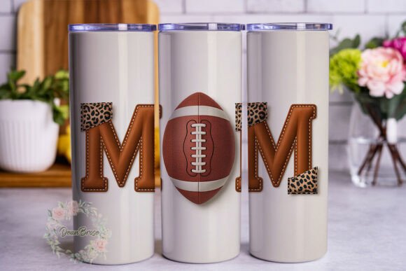 MOM Football Graphics for Tumbler Wraps & Blog Use