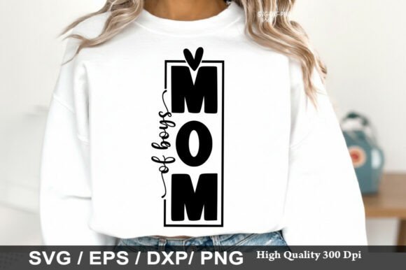 Mom of Boys Png: Graphics for T-Shirt Designs