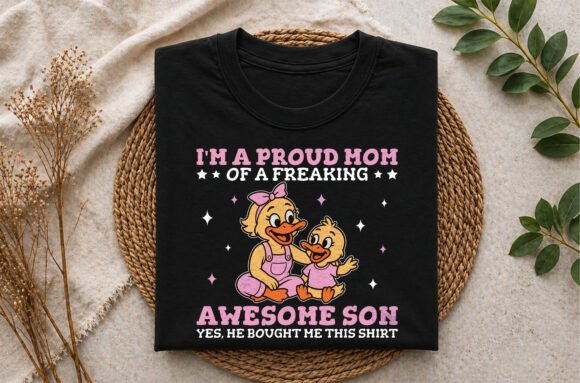 Proud Mom T-Shirt Graphics for Bold Designs