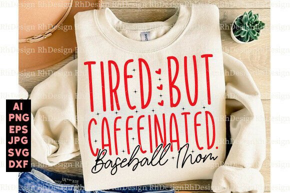 Retro Baseball Mom Graphics for Trendy T-Shirt Designs